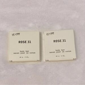 Le Labo Rose 31 Body Bar Soap Lot of 2 2 oz